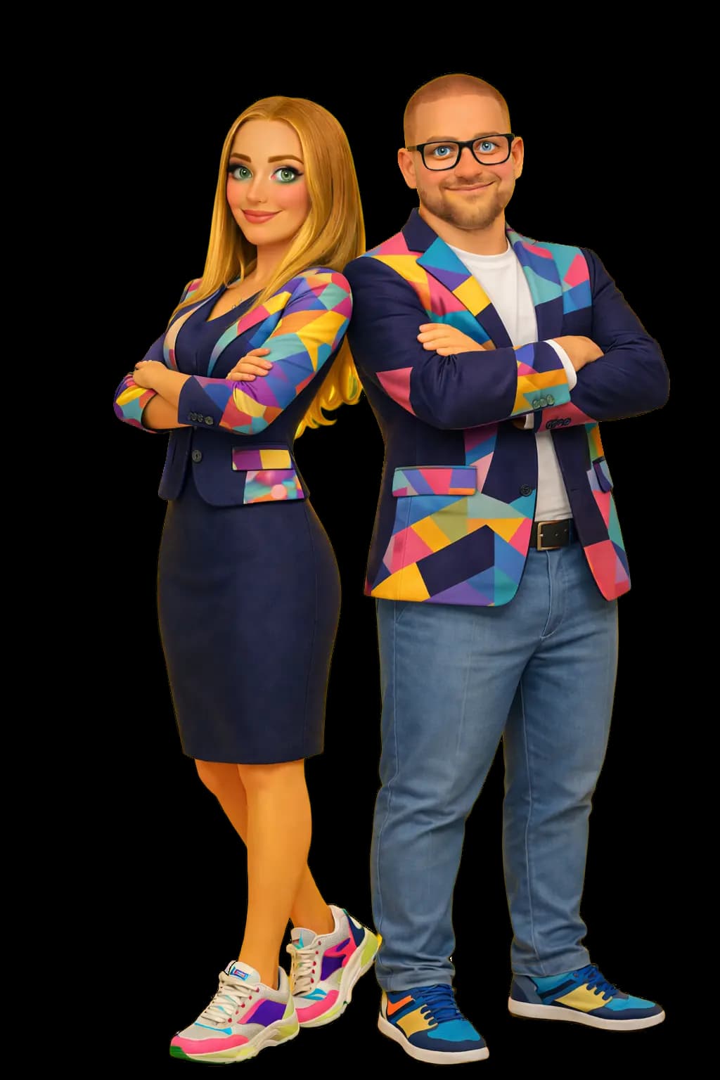 Johanna Röpti and Sascha Wachlinger standing together